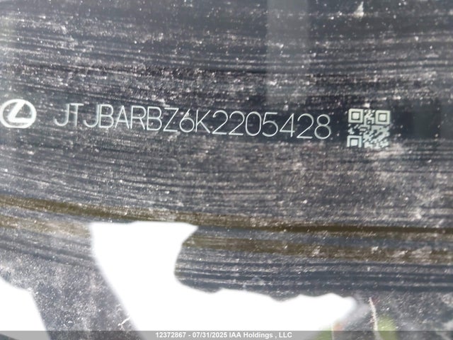 JTJBARBZ6K2205428 Lexus 8ar-fts