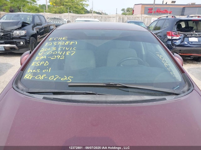 Продаж на аукціоні авто 2013 Honda Civic Lx, vin: 2HGFB2F49DH004187, номер лоту: 12372881