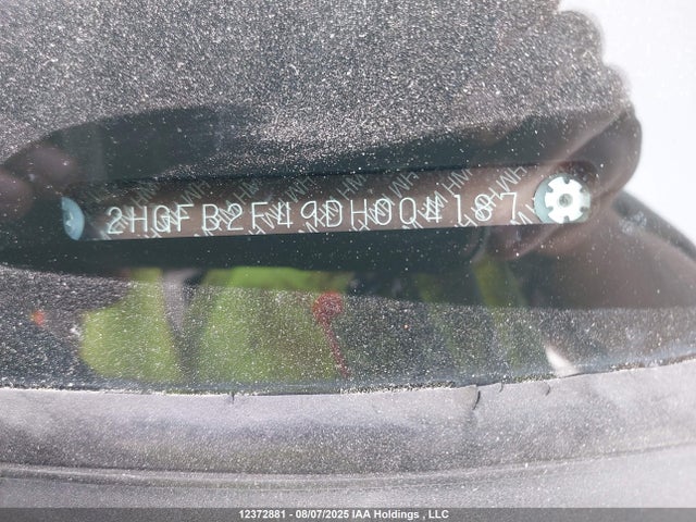 Продаж на аукціоні авто 2013 Honda Civic Lx, vin: 2HGFB2F49DH004187, номер лоту: 12372881