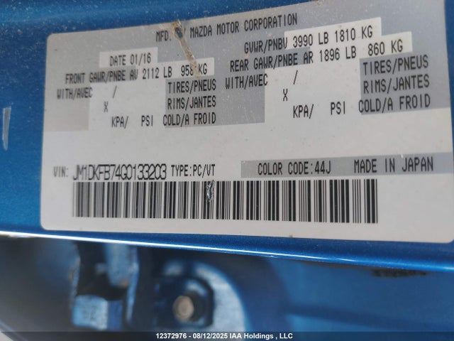 JM1DKFB74G0133203 Mazda pe