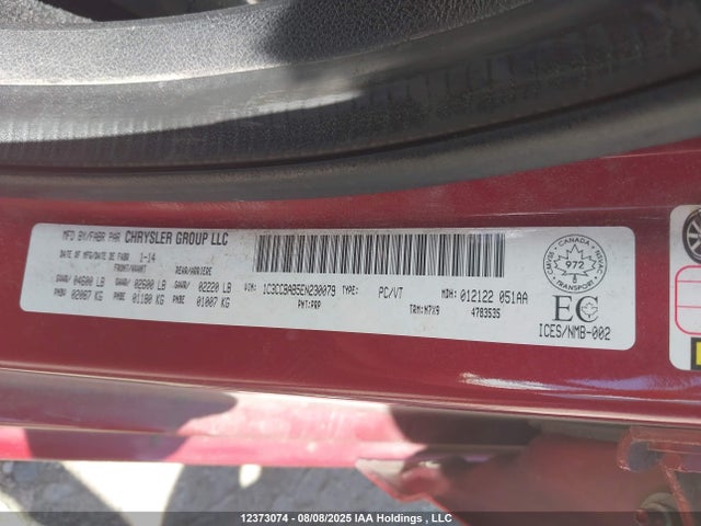 Chrysler 200 2014 1C3CCBAB5EN230079 Image 9