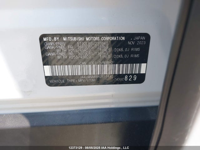 JA4J4WA88RZ611445 Mitsubishi 2024