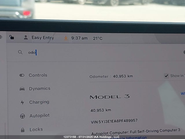 5YJ3E1EA6PF489957 Tesla 2023