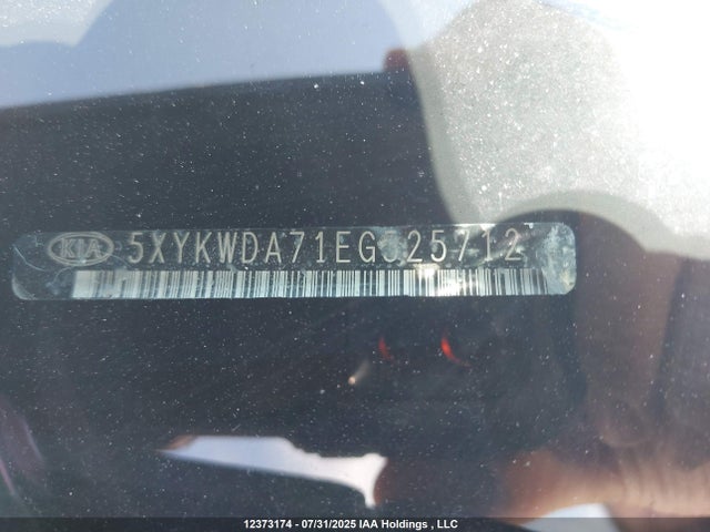 5XYKWDA71EG525712 KIA gasoline 3.3 v6 gdi lambda ii