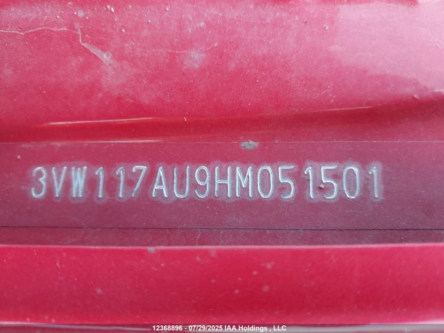3VW117AU9HM051501 Volkswagen 1.8 tsi