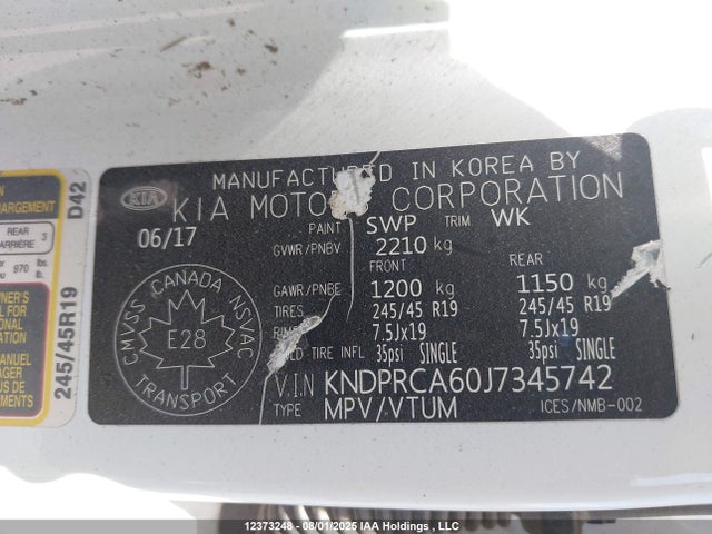 KNDPRCA60J7345742 KIA t-gdi theta ii