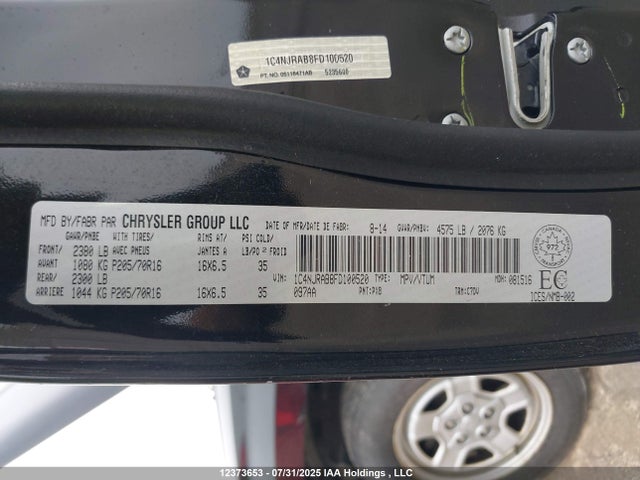 Jeep Patriot 2015 1C4NJRAB8FD100520 Image 9