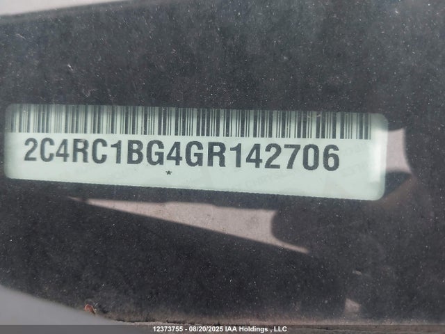 2C4RC1BG4GR142706 Chrysler Town and Country