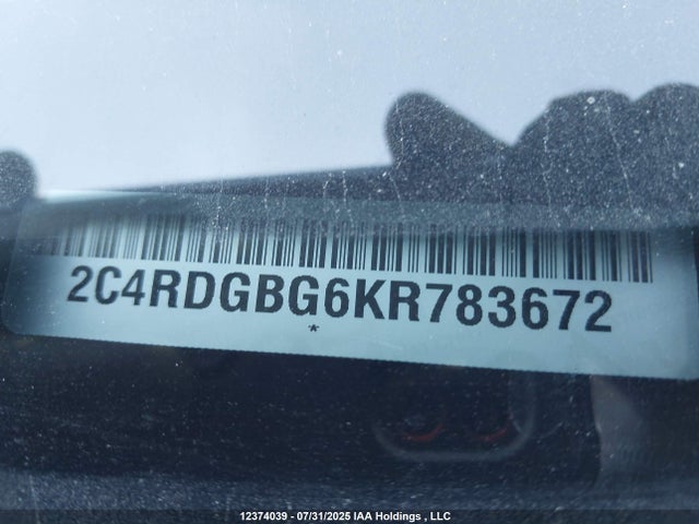 2C4RDGBG6KR783672 Dodge Grand Caravan