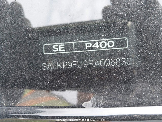 SALKP9FU9RA096830 Land Rover Range Rover P400 Se Swb