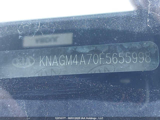 Aukcja sprzedaży 2015 Kia Optima Lx, vin: KNAGM4A70F5655998, numer aukcji: 12374177