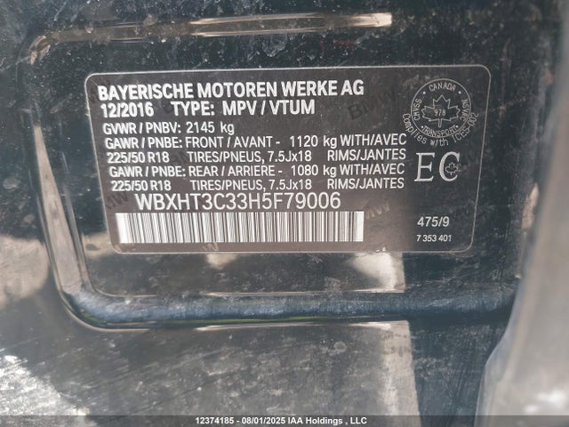 BMW X1 2017 WBXHT3C33H5F79006 Image 18