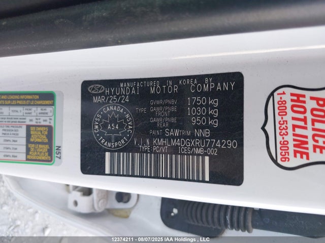 Hyundai mpi nu pe 2024 KMHLM4DGXRU774290 Image 9
