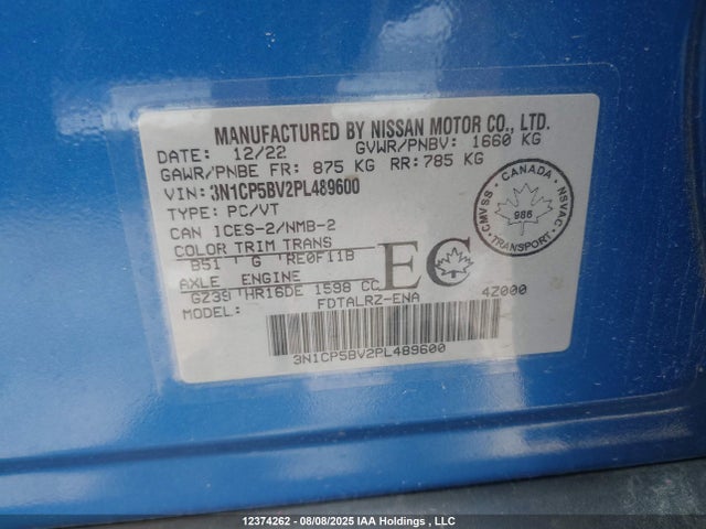 Nissan Kicks 2023 3N1CP5BV2PL489600 Image 9