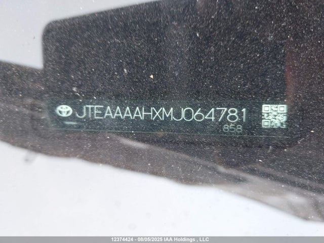 JTEAAAAHXMJ064781 Toyota a25a-fxs, 3nm+4nm