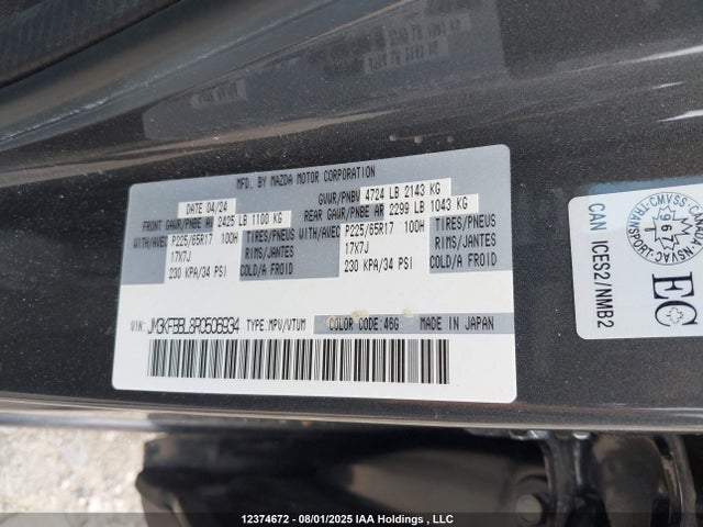 Mazda py 2024 JM3KFBBL8R0506934 Image 9
