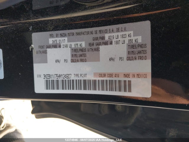 3MZBN1V75HM124907 Mazda pe