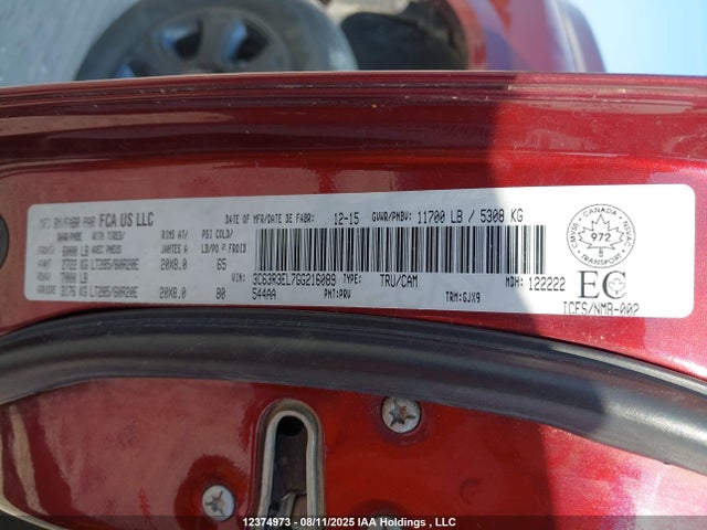 RAM 3500 2016 3C63R3EL7GG216089 Image 9