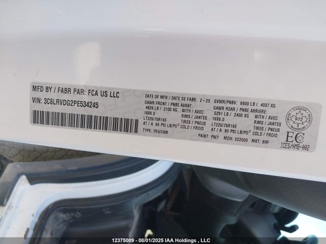RAM 2023 2023 3C6LRVDG2PE534245 Image 9