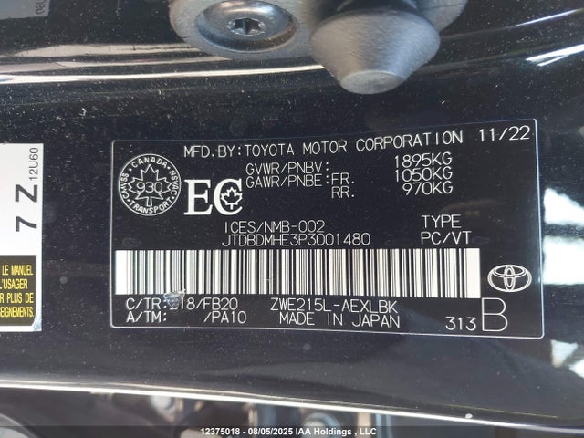 Toyota 2zr-fxe, 1vm+1wm 2023 JTDBDMHE3P3001480 Image 18