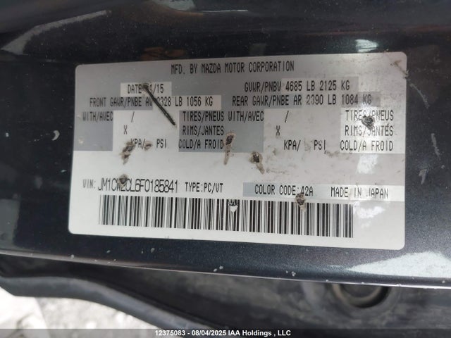 Mazda l5x 2015 JM1CW2CL6F0185841 Image 19