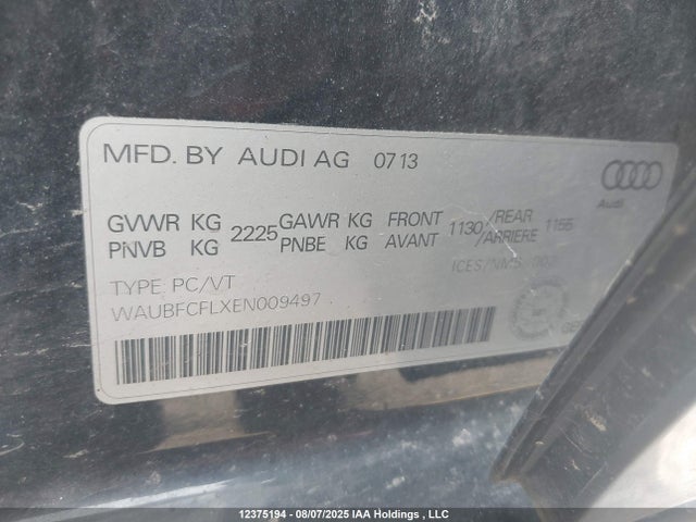Audi flex fuel engine 2014 WAUBFCFLXEN009497 Image 18