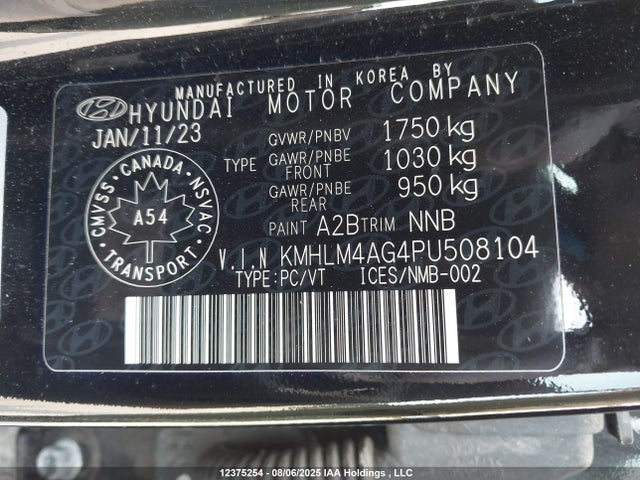 Hyundai Elantra Preferred Ivt With Tech Package 2023 KMHLM4AG4PU508104 Image 9