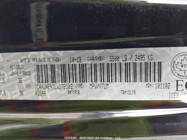 1C4HJXEN1LW172102 Jeep Wrangler