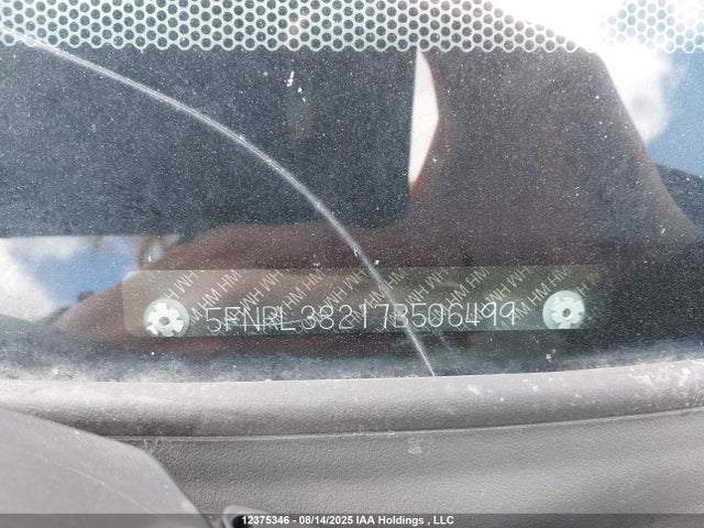 12375346 :رقم المزاد ، 5FNRL38217B506499 vin ، 2007 Honda Odyssey Lx مزاد بيع