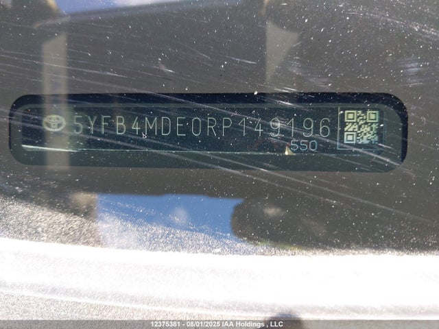 Toyota m20a-fks 2024 5YFB4MDE0RP149196 Image 9
