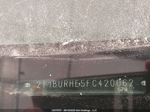 Toyota 2zr-fe 2015 2T1BURHE5FC420062 Image 9