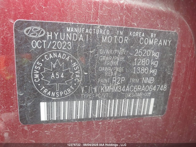 Hyundai 2024 2024 KMHM34AC6RA064748 Image 18
