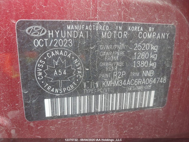 Hyundai 2024 2024 KMHM34AC6RA064748 Image 9