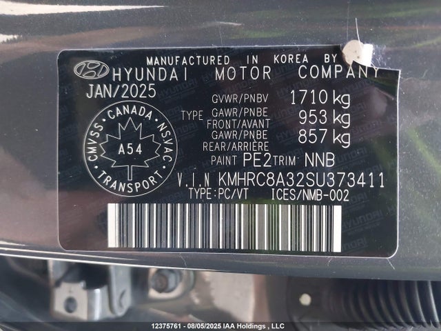Hyundai mpi gamma ii 2025 KMHRC8A32SU373411 Image 19