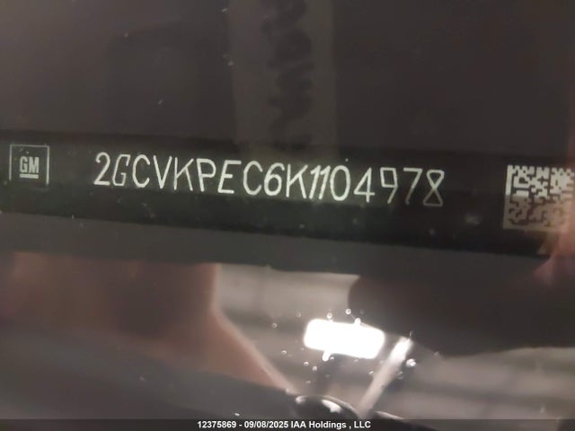 2GCVKPEC6K1104978 Chevrolet l83 - di, afm, alum, gen 5, var 1