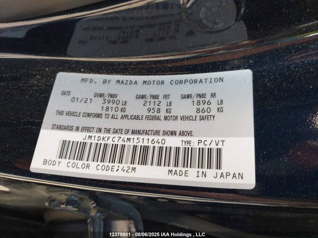 Mazda pe 2021 JM1DKFC74M1511640 Image 9