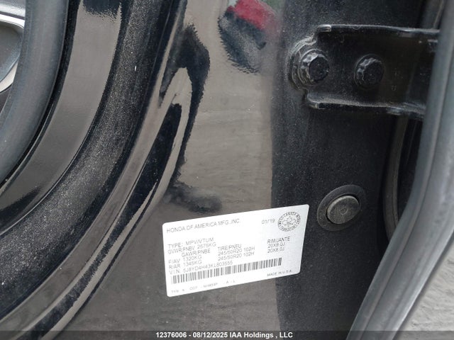 Acura j35y5 2019 5J8YD4H43KL803555 Image 19