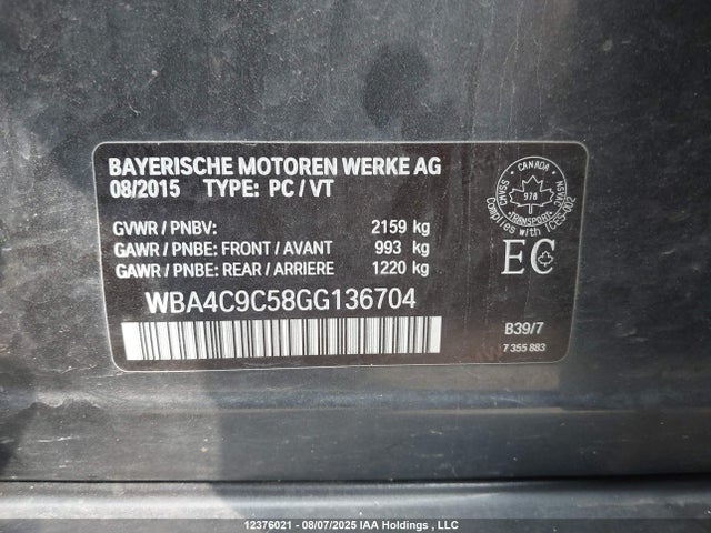 BMW 428i 2016 WBA4C9C58GG136704 Image 9