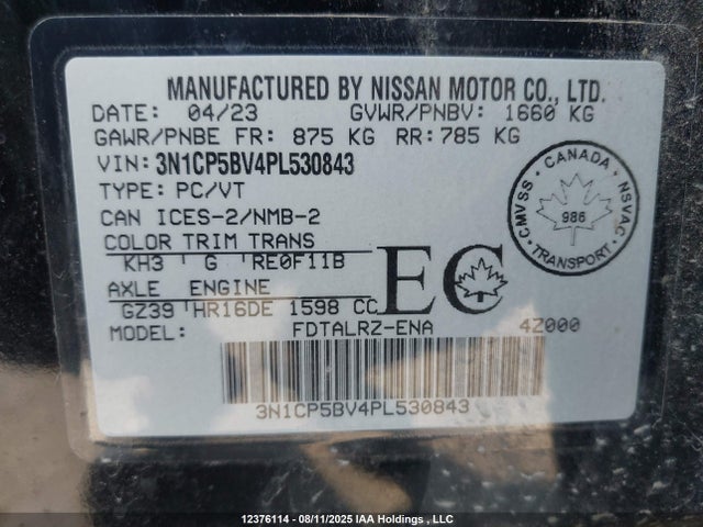 Nissan Kicks 2023 3N1CP5BV4PL530843 Image 18
