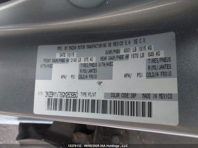 3MZBM1V78GM263950 Mazda pe