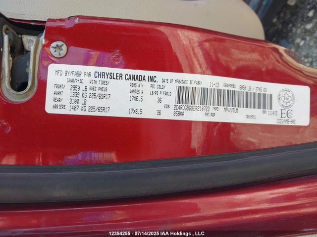 2C4RDGBG9ER210723 Dodge 2014