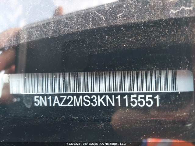 Nissan Murano 2019 5N1AZ2MS3KN115551 Image 20