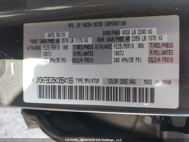 JM3KFBE25K0654189 Mazda Sh