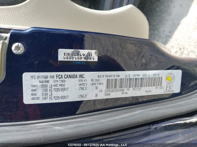 Dodge Grand Caravan 2016 2C4RDGBG5GR244080 Image 25