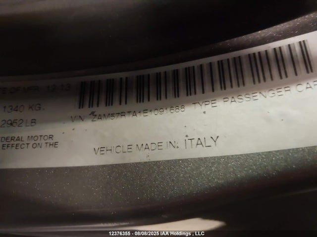 Maserati m156b 2014 ZAM57RTA1E1091688 Image 9