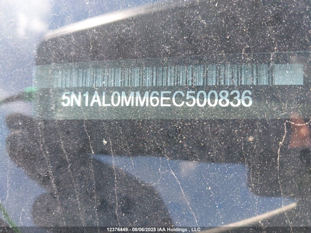 5N1AL0MM6EC500836 Infiniti QX60