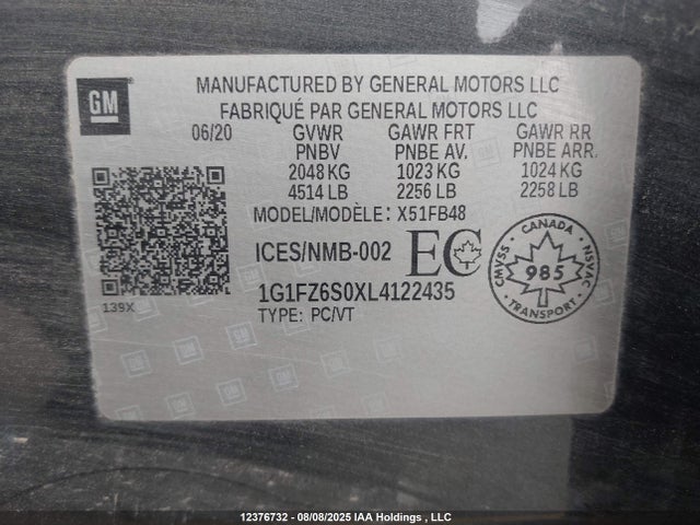 Chevrolet BOLT EV 2020 1G1FZ6S0XL4122435 Image 9