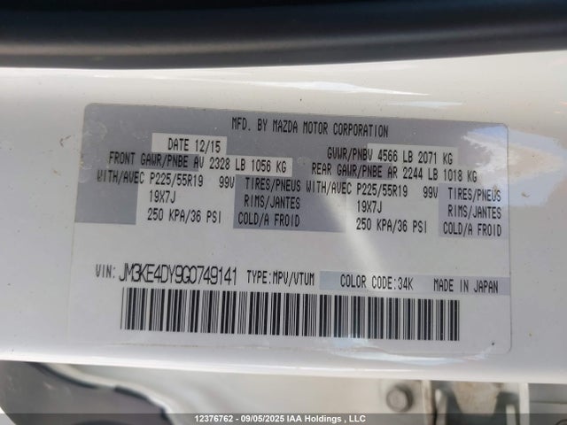JM3KE4DY9G0749141 Mazda py