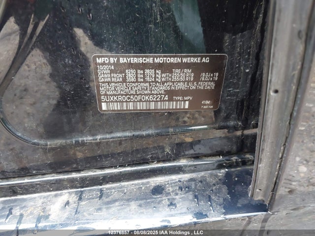 5UXKR0C50F0K62274 BMW X5