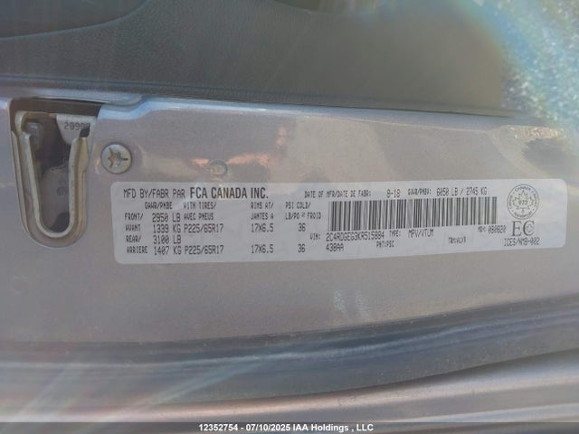 2C4RDGEG3KR515884 Dodge Grand Caravan